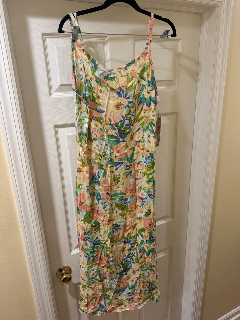 Raya Sun floral bathing suit cover-up maxi dress